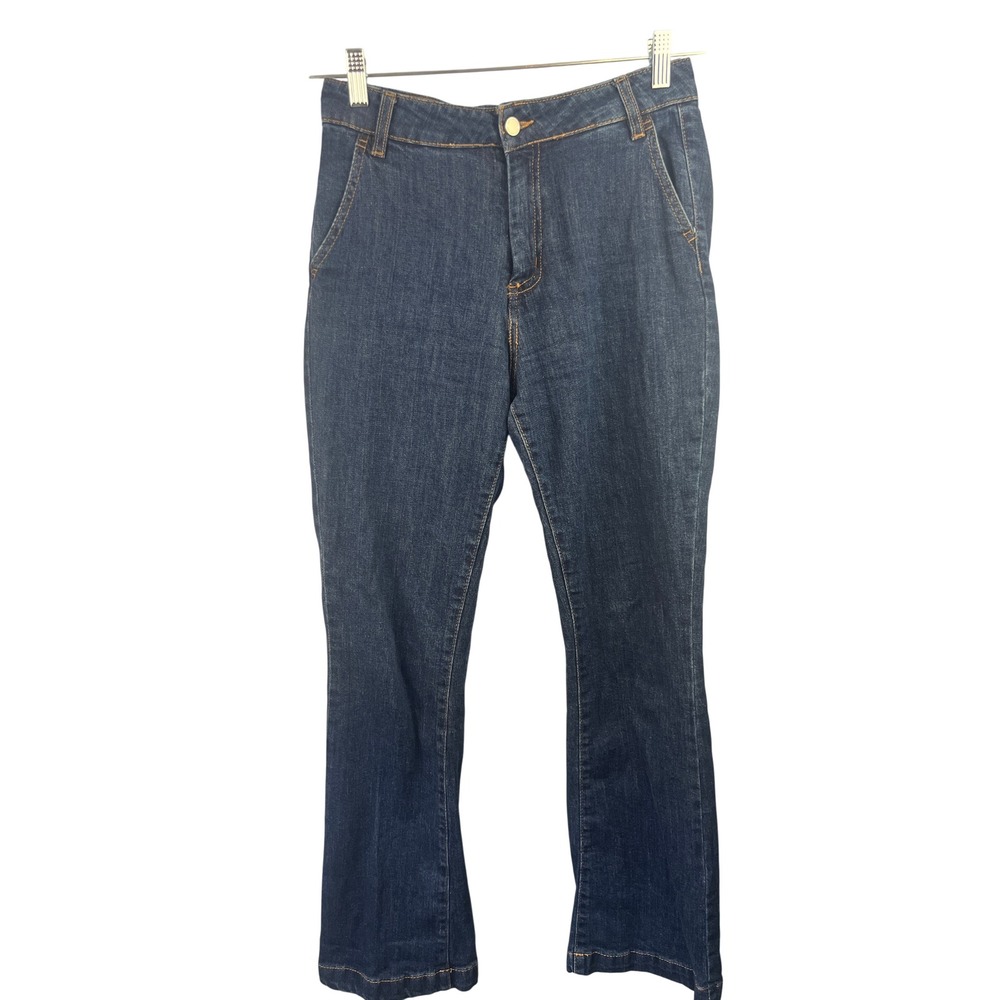 OAT‎ New York High Rise Flare Jeans SZ 4/27 Modern Contemporary